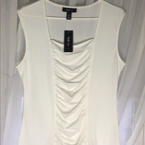 Soft White Poly/Spandex Top